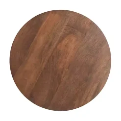 Kirklands Home Walnut Round Talen Accent Table Brown Sale