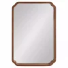 Kirklands Home Walnut Scallop Rectangle Wall Mirror Hot