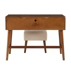 Kirklands Home Walnut Viola Flip-Top 2-pc. Vanity Set Brown Outlet