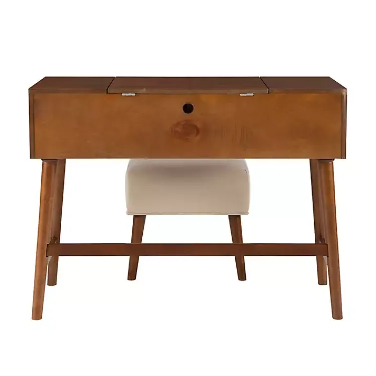 Kirklands Home Walnut Viola Flip-Top 2-pc. Vanity Set Brown Outlet