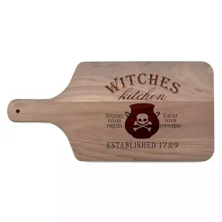 Halloween>Kirklands Home Walnut Witches Kitchen Halloween Cutting Board Brown