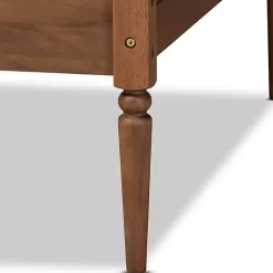 Kirklands Home Walnut Wood and Rattan Twin Daybed Brown Online