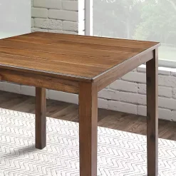 Kirklands Home Walnut Wood Brooke 5-pc. Counter Height Set Brown