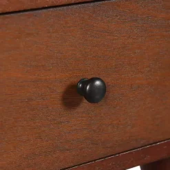 Kirklands Home Walnut Wood 1-Drawer Arthur Accent Table Brown Hot