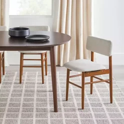 Kirklands Home Walnut Wood Oval Dining Table with Leaf Brown Outlet