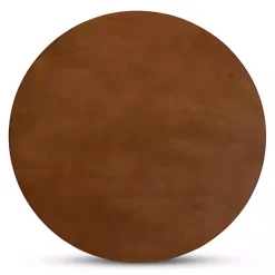 Kirklands Home Walnut Wood Round Kenji Small Dining Table Brown Best