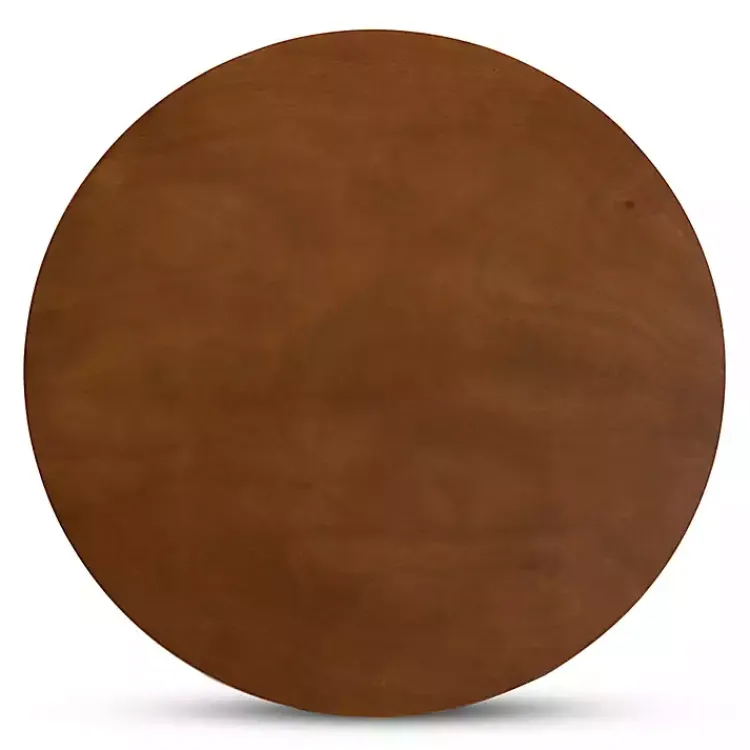 Kirklands Home Walnut Wood Round Kenji Small Dining Table Brown Best