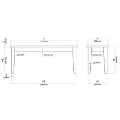 Kirklands Home Walnut Wooden Dining Bench Brown Online