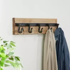 Kirklands Home Warm Brown Industrial Iron Wall Hooks Online