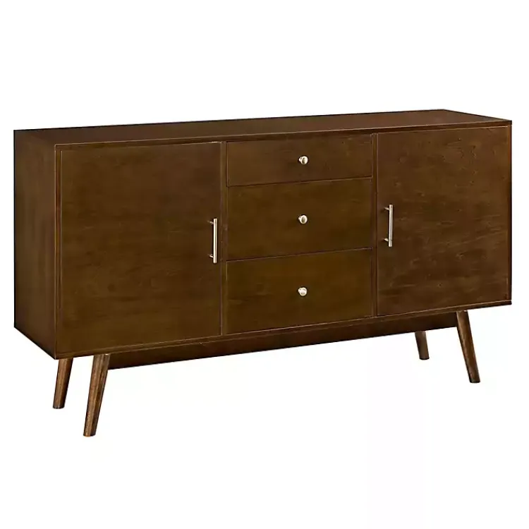 Kirklands Home Warm Brown Mid-Century Modern Storage Console Best