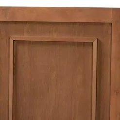 Kirklands Home Warm 3-Panel Wood Full Headboard Brown Best
