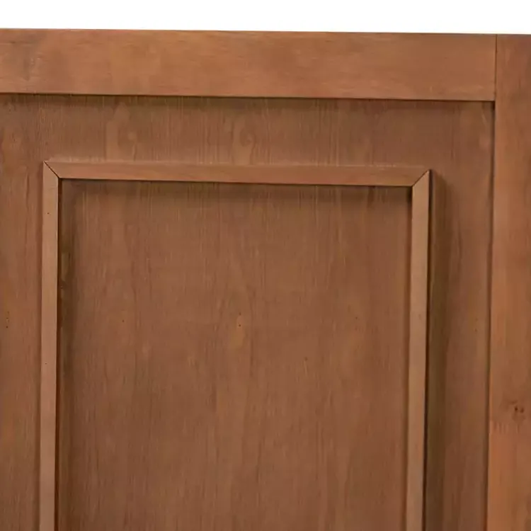 Kirklands Home Warm 3-Panel Wood Full Headboard Brown Best