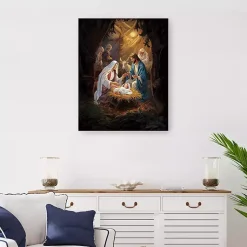 Christmas Art & Wall Decor>Kirklands Home Warm Nativity Scene Canvas Art Print, 24x30 in. Brown