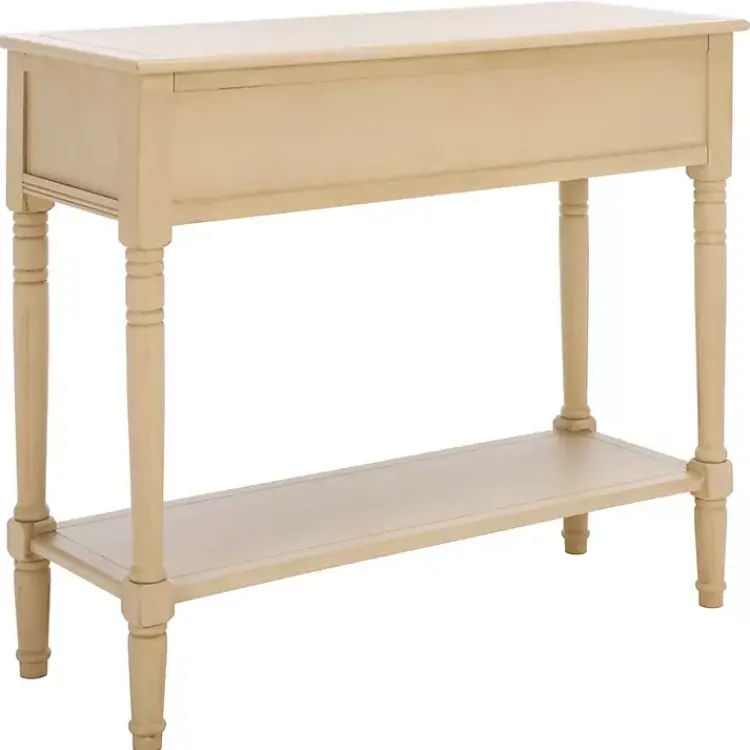 Kirklands Home Warm Natural 2- Drawer Samantha Console Table Tan