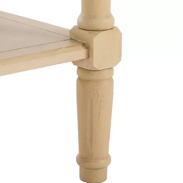Kirklands Home Warm Natural 2- Drawer Samantha Console Table Tan