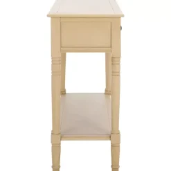 Kirklands Home Warm Natural 2- Drawer Samantha Console Table Tan
