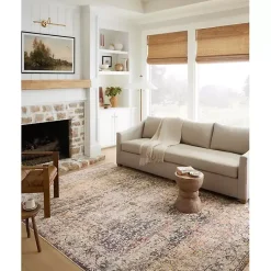 Kirklands Home Warm Neutral Lucca Area Rug, 6x9 New