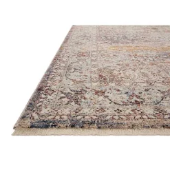 Kirklands Home Warm Neutral Lucca Area Rug, 6x9 New
