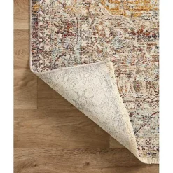 Kirklands Home Warm Neutral Lucca Area Rug, 6x9 New