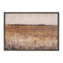 Kirklands Home Warm Rustic Landscape Framed Art Print Brown Hot