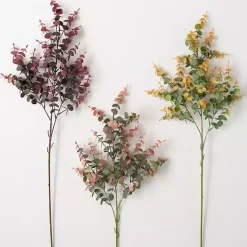 Stems & Bouquets>Kirklands Home Warm Toned Eucalyptus Stems, Set of 3 Multi