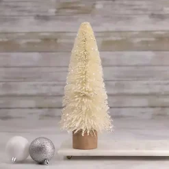 Christmas Decorations>Kirklands Home Warm White Glitter Bottle Tree Stump Base