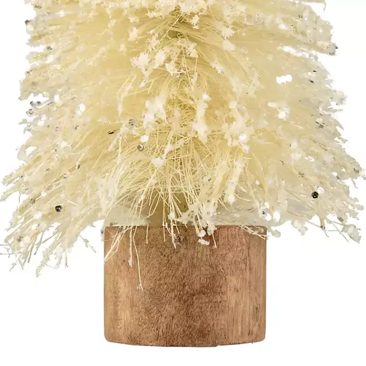 Christmas Decorations>Kirklands Home Warm White Glitter Bottle Tree Stump Base