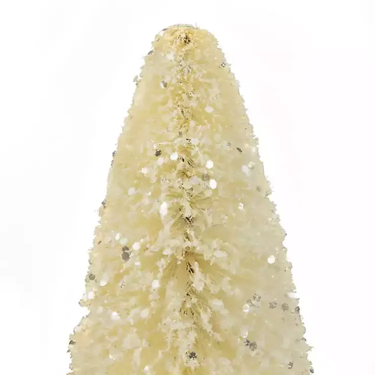 Christmas Decorations>Kirklands Home Warm White Glitter Bottle Tree Stump Base