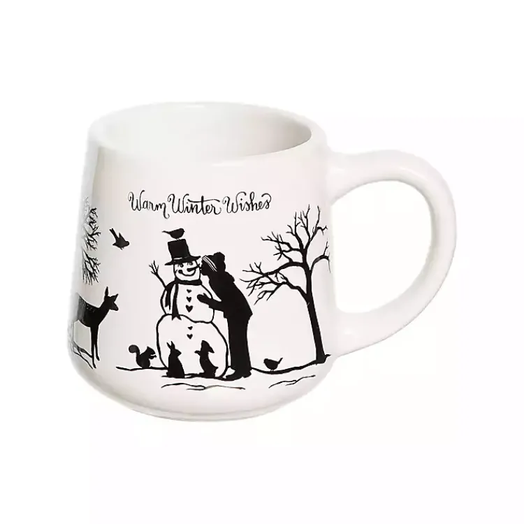 Christmas Dining & Entertaining>Kirklands Home Warm Winter Wishes Mugs, Set of 2