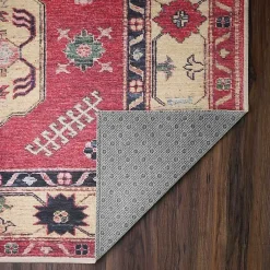 Kirklands Home Washable Shary Coral Area Rug, 5x7 Pink Sale