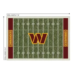 Kirklands Home Washington Commanders Home Field Area Rug, 6x8