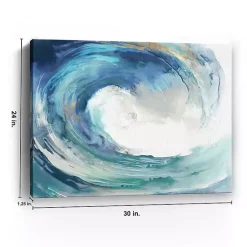 Kirklands Home Water Collar Giclee Canvas Art Print, 30x24 in. Blue New