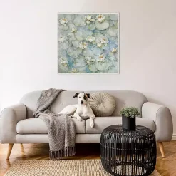 Kirklands Home Water Lilies Framed Canvas Art Print Hot