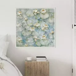 Kirklands Home Water Lilies Framed Canvas Art Print Hot