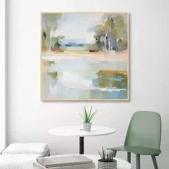 Kirklands Home Water Whispers Framed Canvas Art Print Multi
