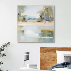Kirklands Home Water Whispers Framed Canvas Art Print Multi