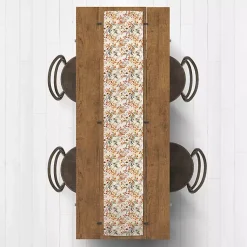 Fall>Kirklands Home Watercolor Autumn Botanicals Table Runner, 90 in.