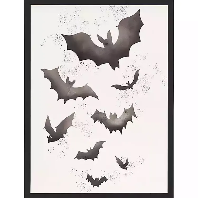 Halloween>Kirklands Home Watercolor Bats Framed Art Print