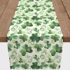 St Patricks Day Decorations>Kirklands Home Watercolor Clovers Table Runner, 72 in.