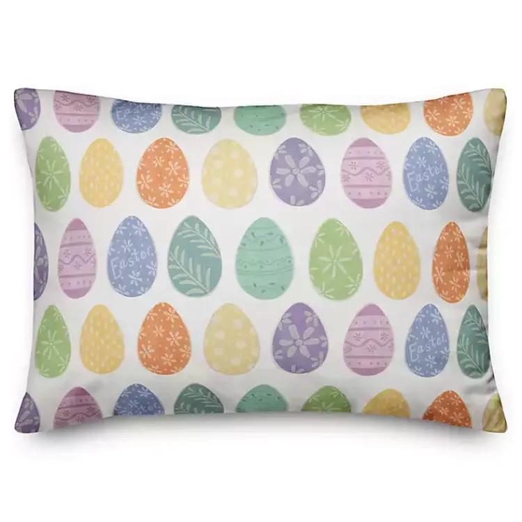 Kirklands Home Watercolor Easter Eggs Indoor/Outdoor Pillow Online