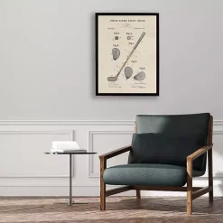 Kirklands Home Watercolor Golf Club Framed Art Print Best