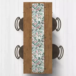 Christmas Dining & Entertaining>Kirklands Home Watercolor Holly Table Runner, 72 in.