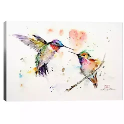 Kirklands Home Watercolor Hummingbird Canvas Art Print, 26x18 in. Best