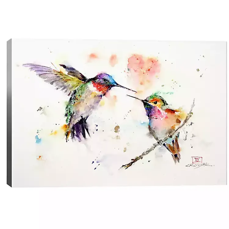 Kirklands Home Watercolor Hummingbird Canvas Art Print, 26x18 in. Best
