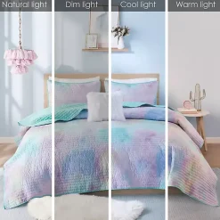 Kirklands Home Watercolor Tie-Dye 4-pc. Full/Queen Quilt Set Hot