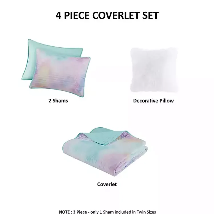 Kirklands Home Watercolor Tie-Dye 4-pc. Full/Queen Quilt Set Hot