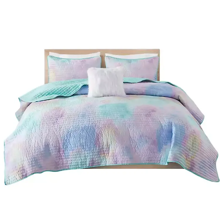 Kirklands Home Watercolor Tie-Dye 3-pc. Twin/Twin XL Quilt Set Sale