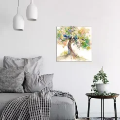 Kirklands Home Watercolor Tree Of Life Canvas Art Print