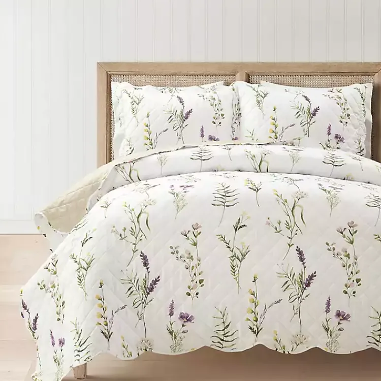 Kirklands Home Watercolor Wildflower 3-pc. King Quilt Set Online