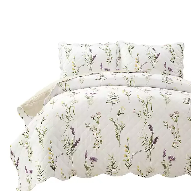 Kirklands Home Watercolor Wildflower 3-pc. King Quilt Set Online